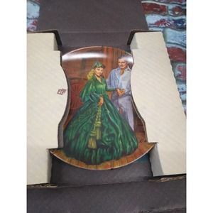 Knowles Collector's Plate Scarlett's Green Dress Gone With the Wind